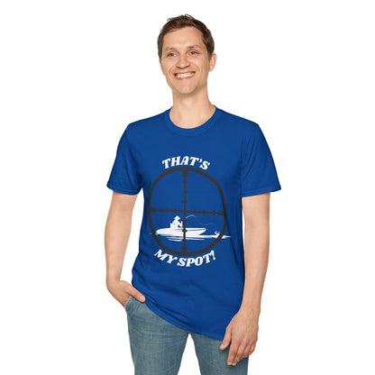 Boat Fishing Graphic Tee "That's My Spot!" | Jim's Fishing Apparel