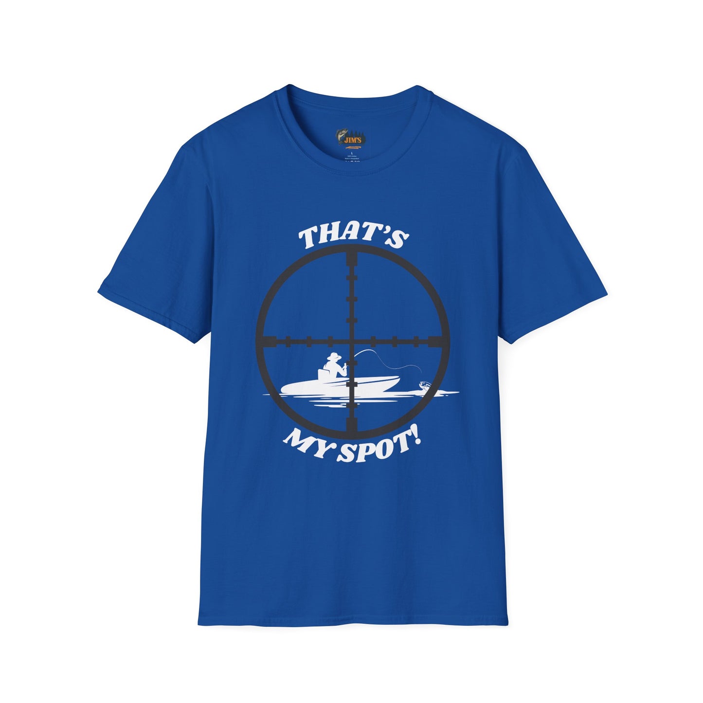 Boat Fishing Graphic Tee "That's My Spot!" | Jim's Fishing Apparel